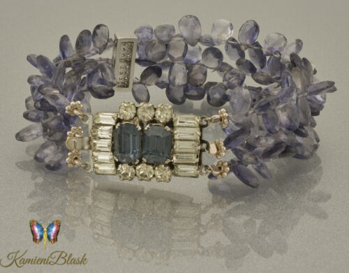 Bransoletka z iolitu ‘London blue”