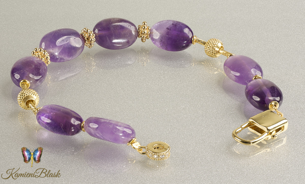 Bransoletka z ametystów