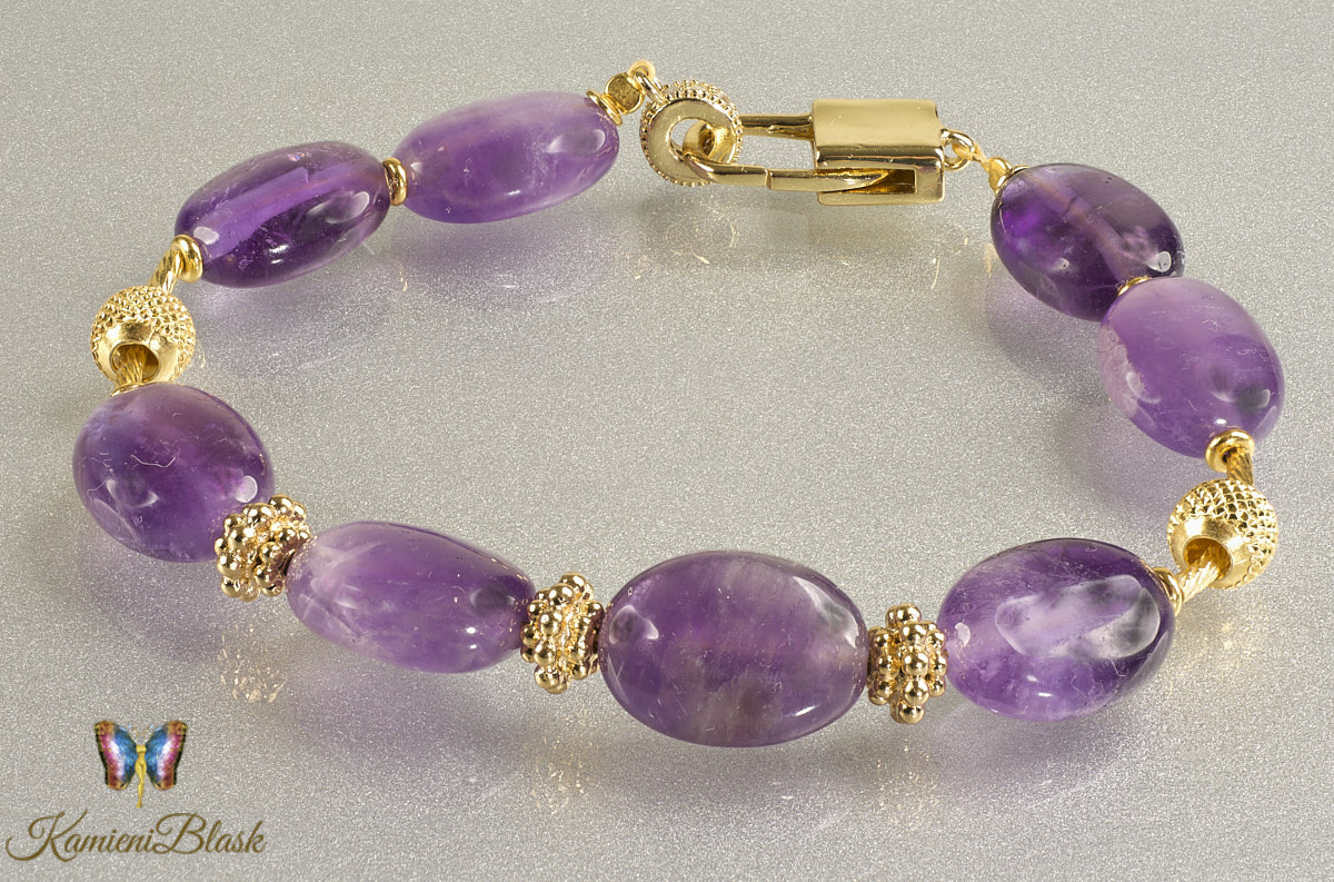 Bransoletka z ametystów