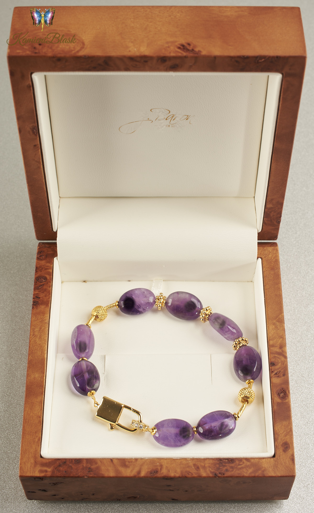 Bransoletka z ametystów