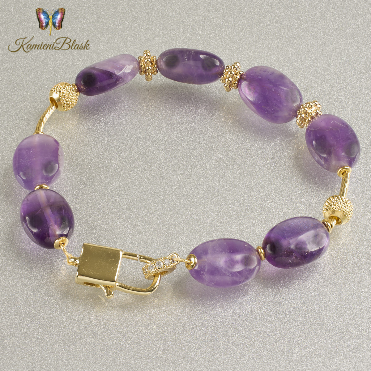 Bransoletka z ametystów